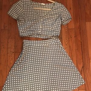 Oh My Love Crop top and Skirt Set